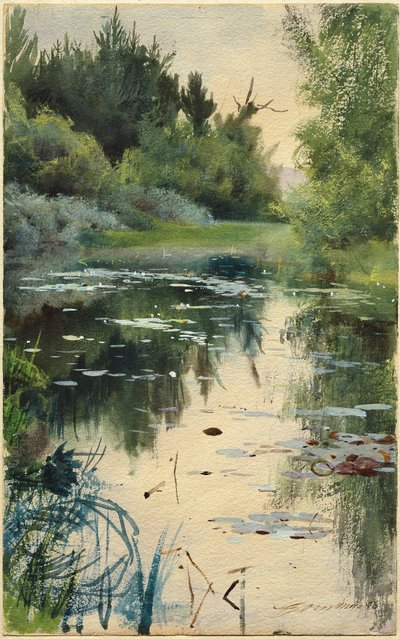 Estudo da paisagem de Mora de Anders Leonard Zorn